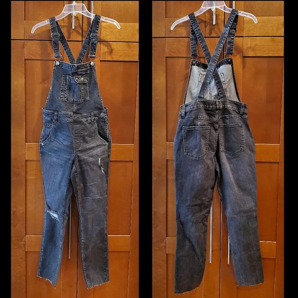 Free People Denim - We the FREE PEOPLE Distressed Raw Hem Overalls 27/6